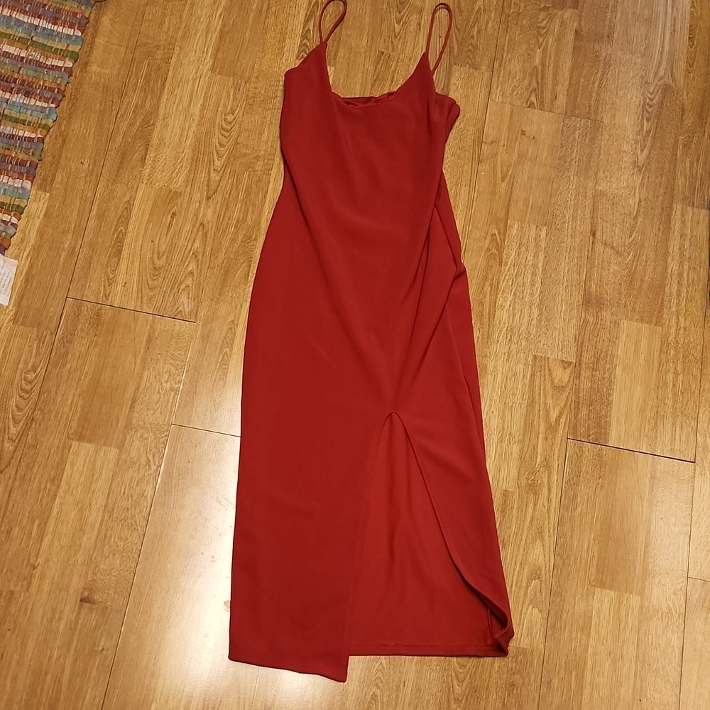 NWT Missguided true red body condition midi dress sz 4